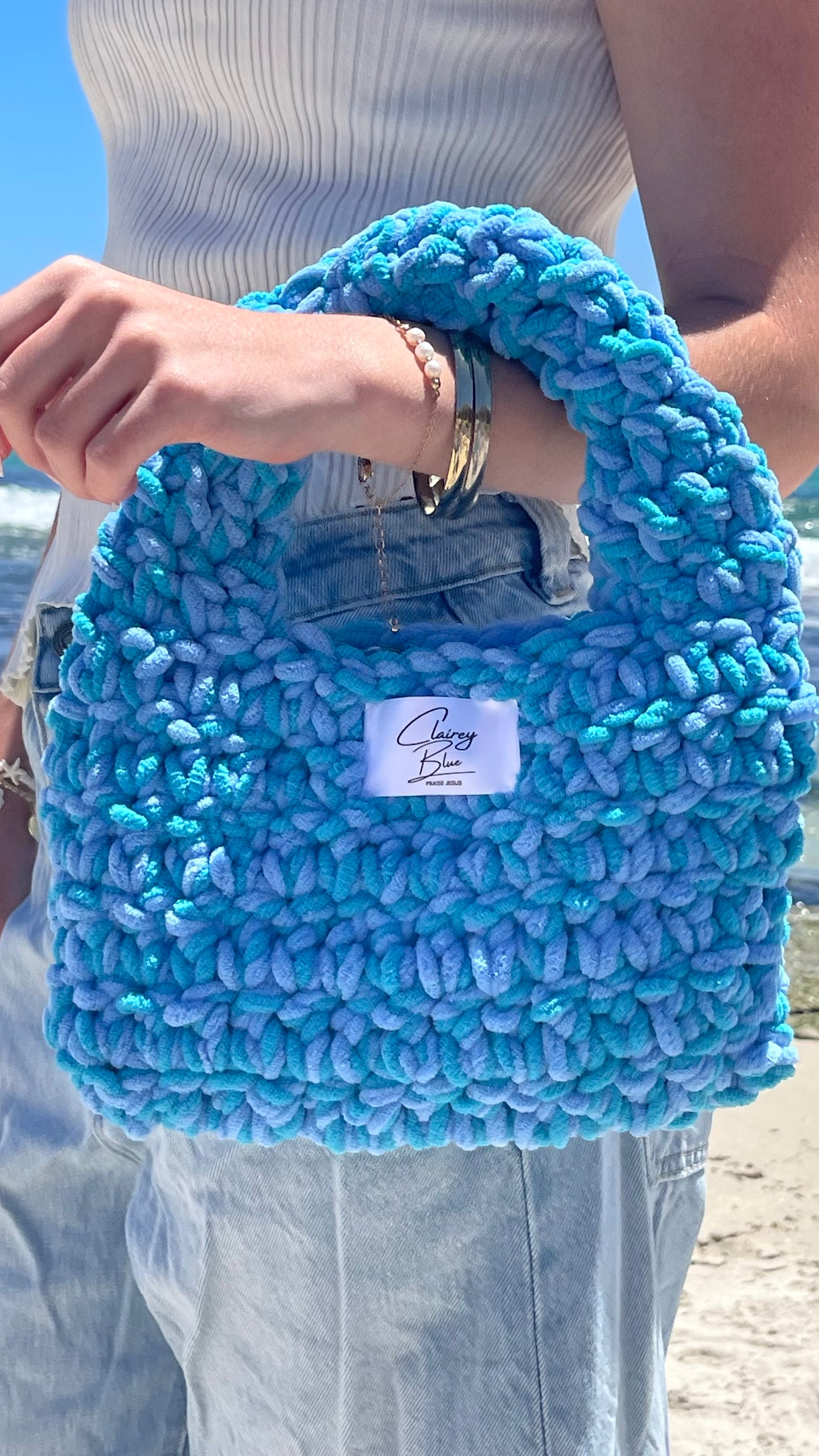 The Love Bag in Ocean Blue