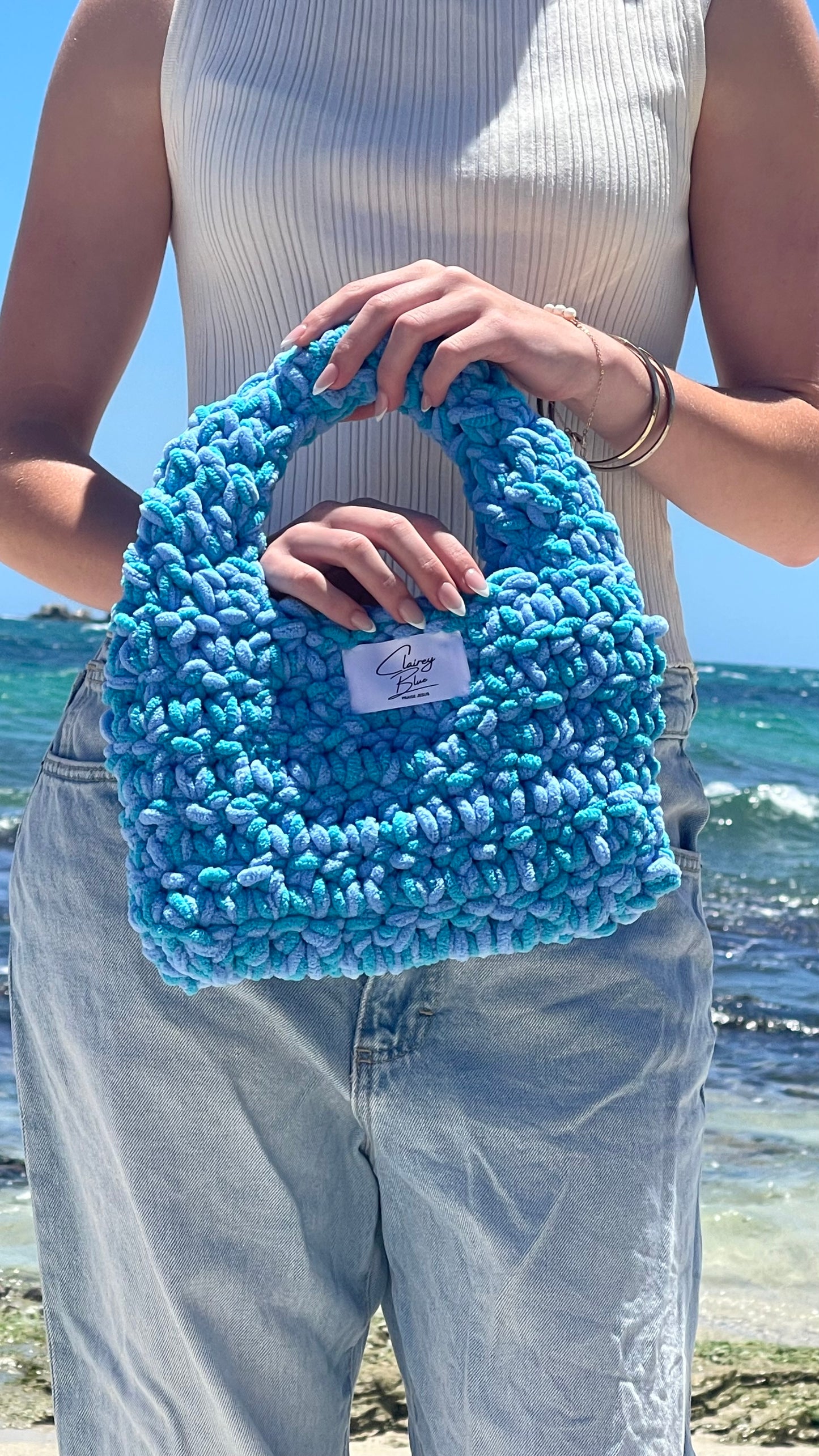 The Love Bag in Ocean Blue