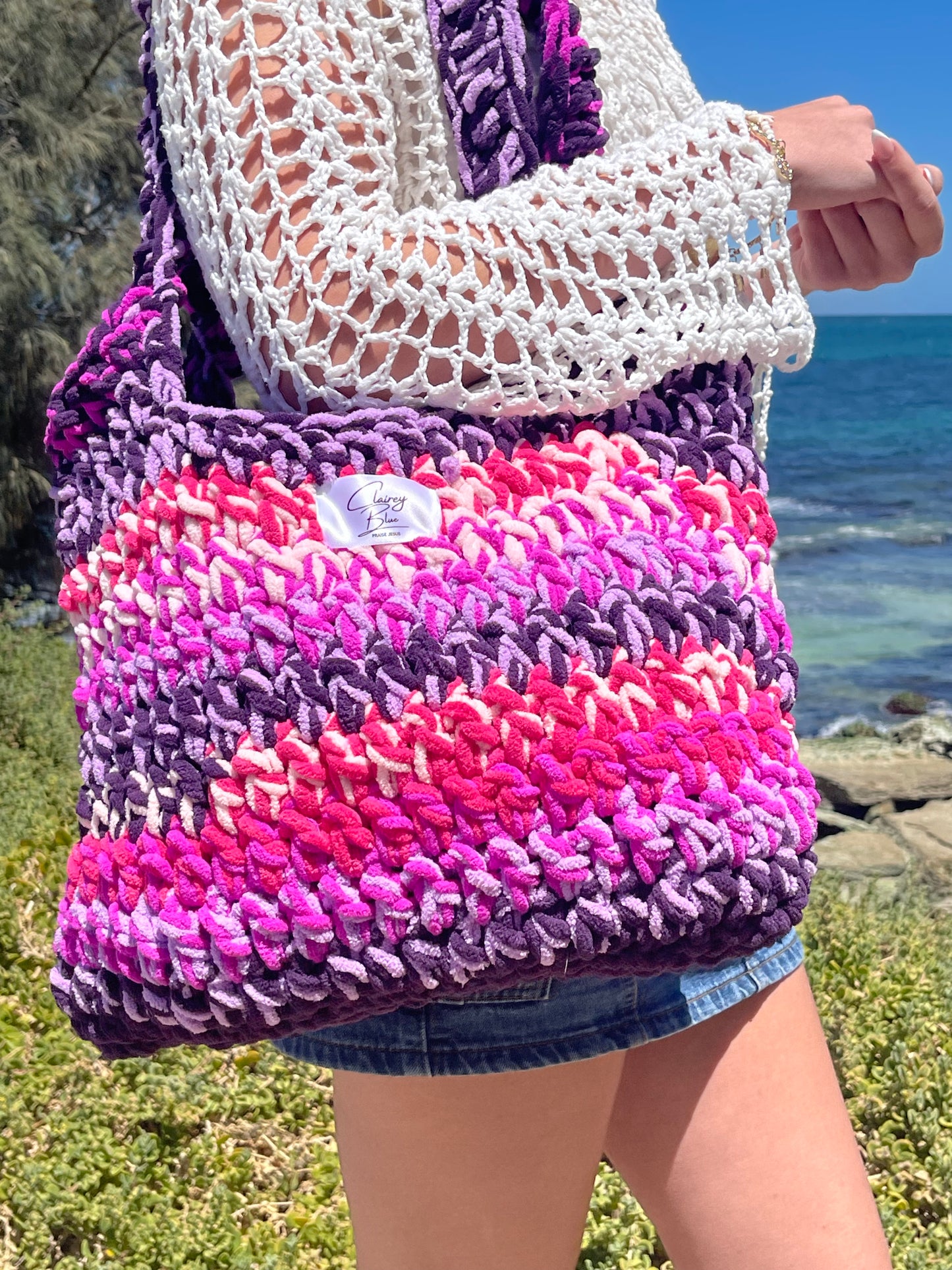 The Good Bag in Multi Pink