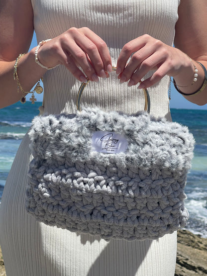 The Gentleness Bag in Grey Fluff