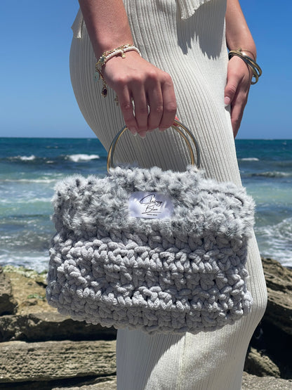 The Gentleness Bag in Grey Fluff